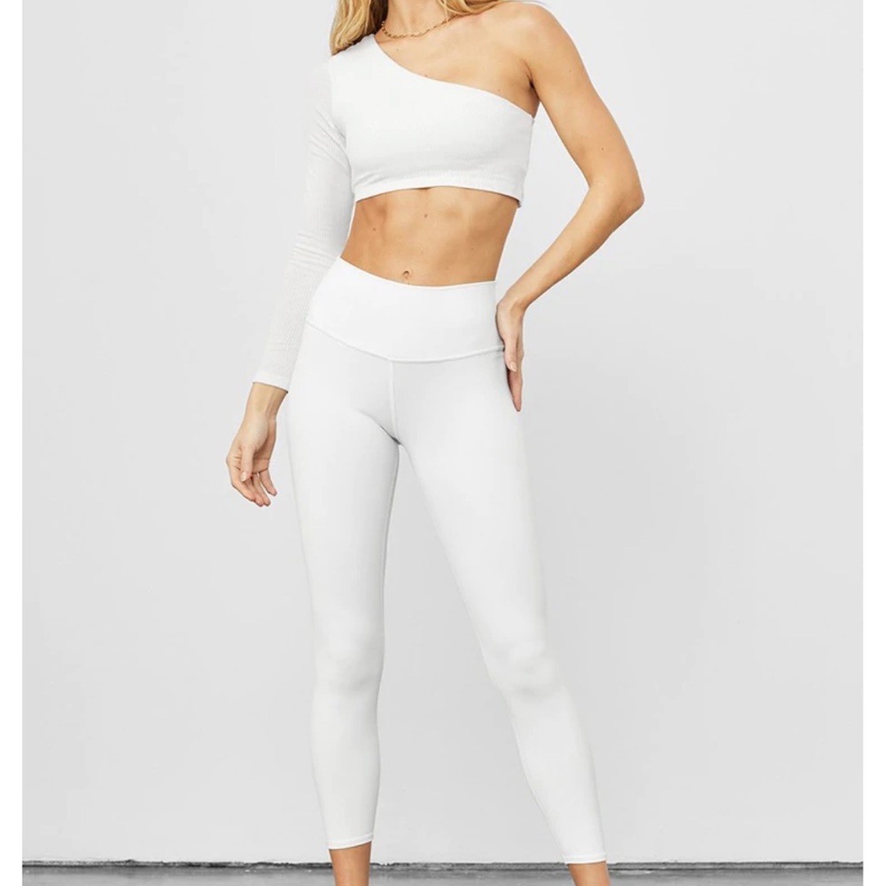 7/8 High-Waist Airbrush Legging - WHITE